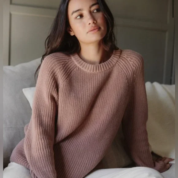Jenni Kayne Fisherman Sweater in Rose - Picture 2 of 9